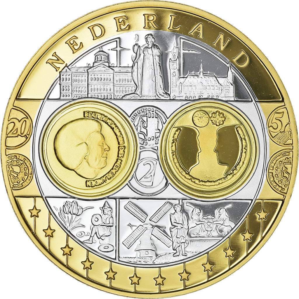 Paesi Bassi, medaglia, L'Europe, Reine Béatrix, SPL+, Argento