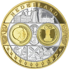 Paesi Bassi, medaglia, L'Europe, Reine Béatrix, SPL+, Argento