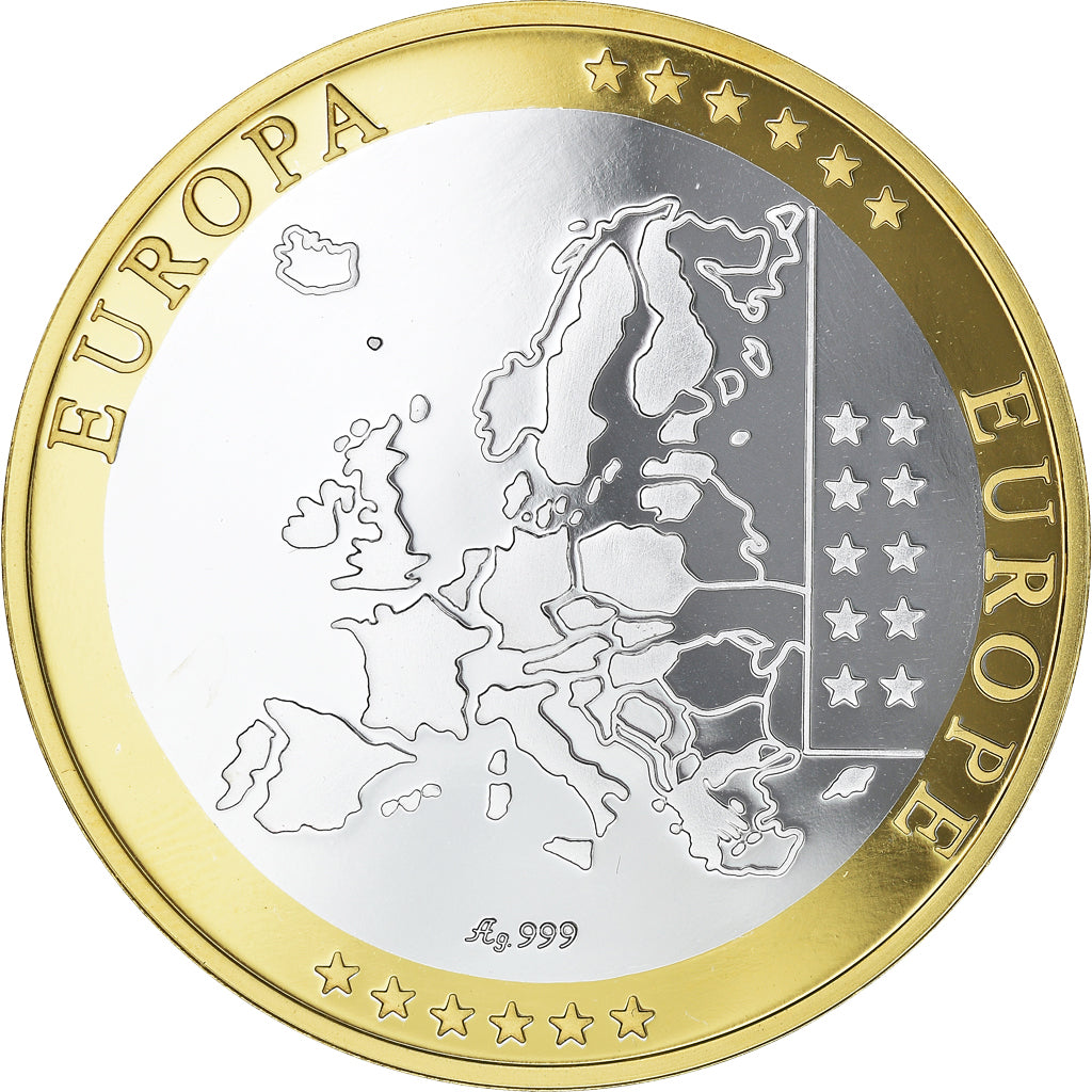 Paesi Bassi, medaglia, L'Europe, Reine Béatrix, SPL+, Argento
