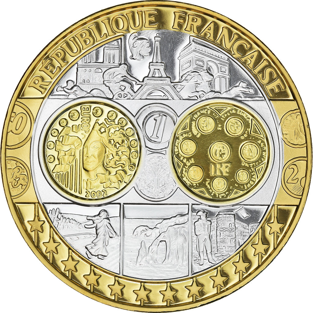 France, Medal, Europa, République Française, MS(64), Silver