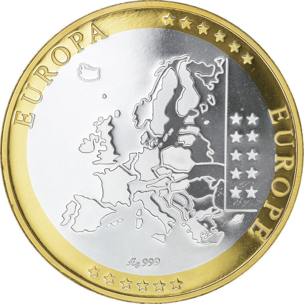 France, Medal, Europa, République Française, MS(64), Silver