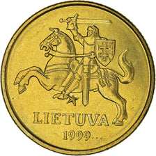 Coin, Lithuania, 20 Centu, 1999, MS(60-62), Nickel-brass, KM:107