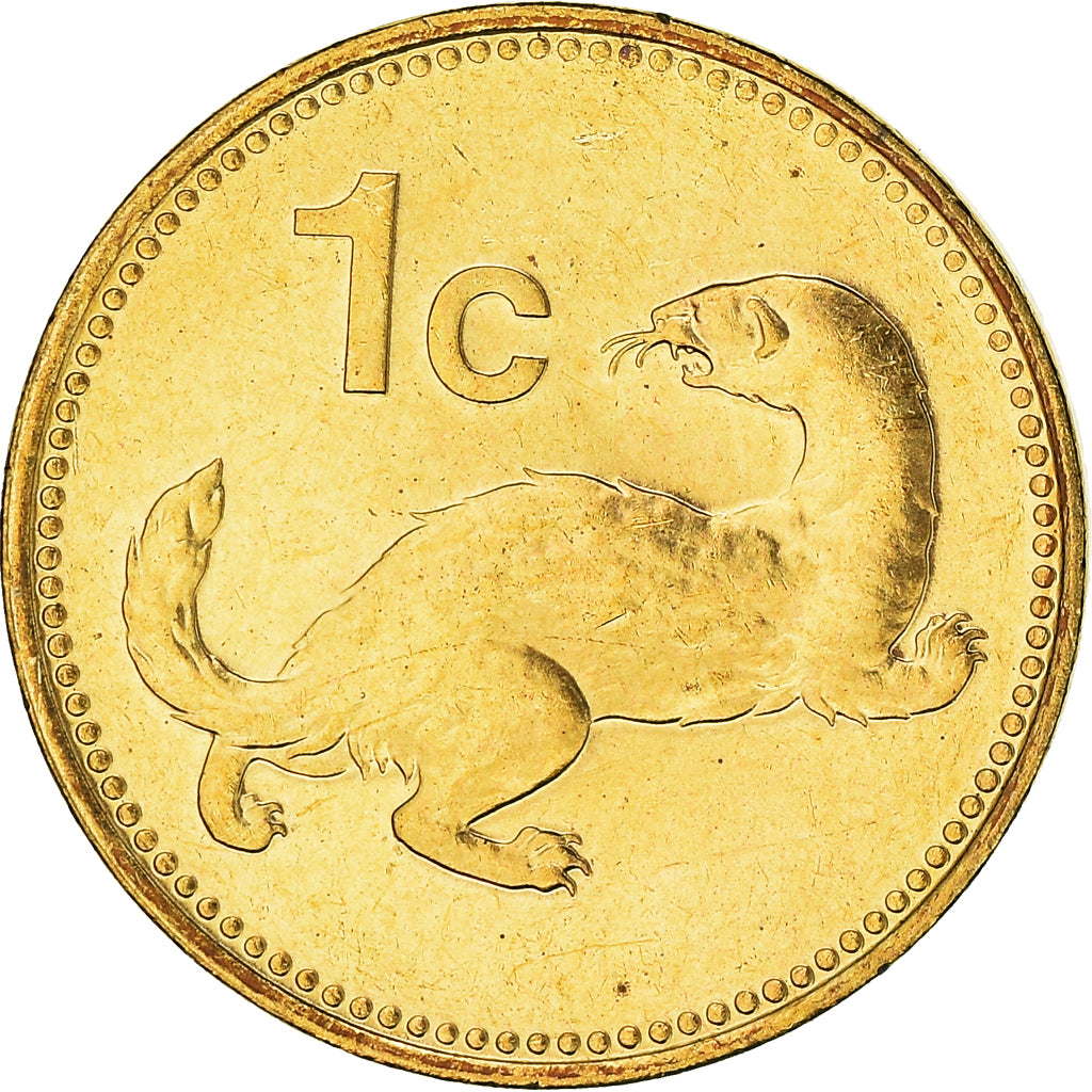 Coin, Malta, Cent, 2001, British Royal Mint, MS(60-62), Nickel-brass, KM:93