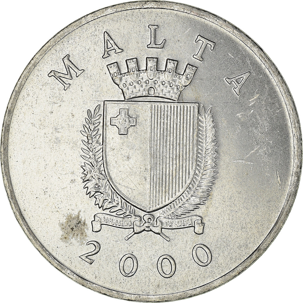 Moneta, Malta, Lira, 2000, SPL, Nichel, KM:99