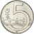 Moneta, Czechy, 5 Korun, 2002, MS(60-62), Nickel platerowany stalą, KM:8