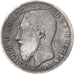 Moneda, Bélgica, Leopold II, 50 Centimes, 1886, BC, Plata, KM:27