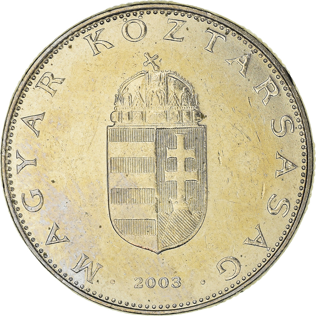 Coin, Hungary, 10 Forint, 2003, AU(50-53), Copper-nickel, KM:695