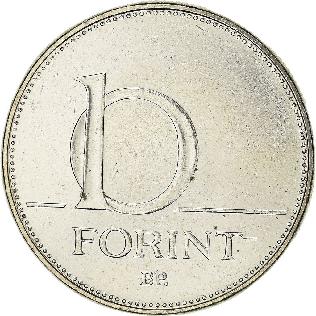 Coin, Hungary, 10 Forint, 2003, AU(50-53), Copper-nickel, KM:695