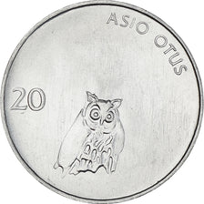 Coin, Slovenia, 20 Stotinov, 1993, MS(64), Aluminum, KM:8