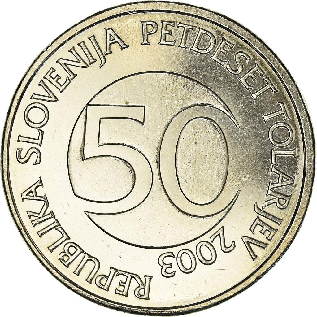 Monnaie, Slovénie, 50 Tolarjev, 2003, Kremnica, SPL, Cupro-nickel, KM:52