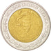 MEXICO, 5 Pesos, 2001, Mexico City, KM #605, AU(55-58), Bi-Metallic, 25.5, 7.17