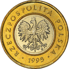 Monnaie, Pologne, 2 Zlote, 1995, Warsaw, SPL, Bimétallique, KM:283