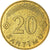 Moneda, Letonia, 20 Santimu, 1992, EBC+, Níquel - latón, KM:22.1