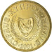 Moneta, Cipro, 20 Cents, 2001, SPL+, Nichel-ottone, KM:62.2