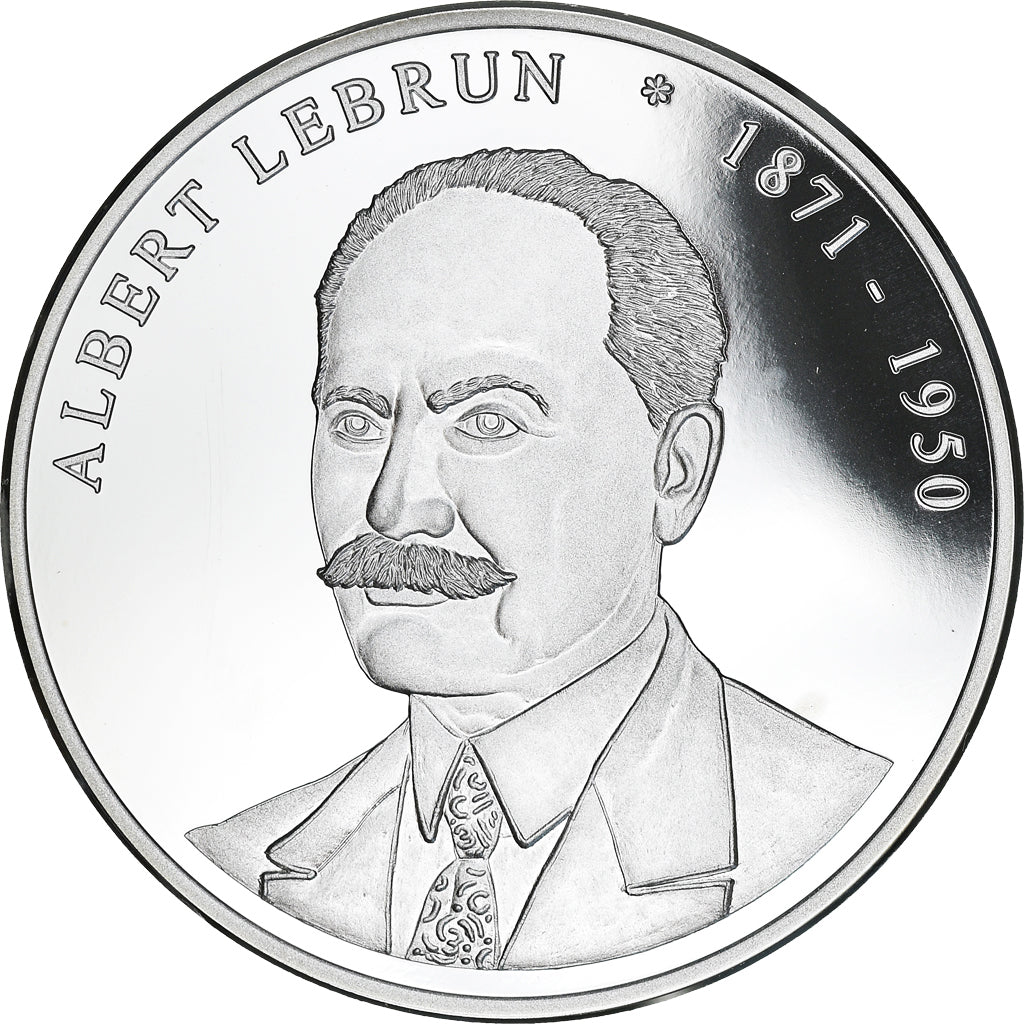 France, Medal, Les Présidents de la République, Albert Lebrun, MS(64), Silver