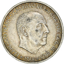 Coin, Spain, Caudillo and regent, 100 Pesetas, 1966, Madrid, VF(30-35), Silver