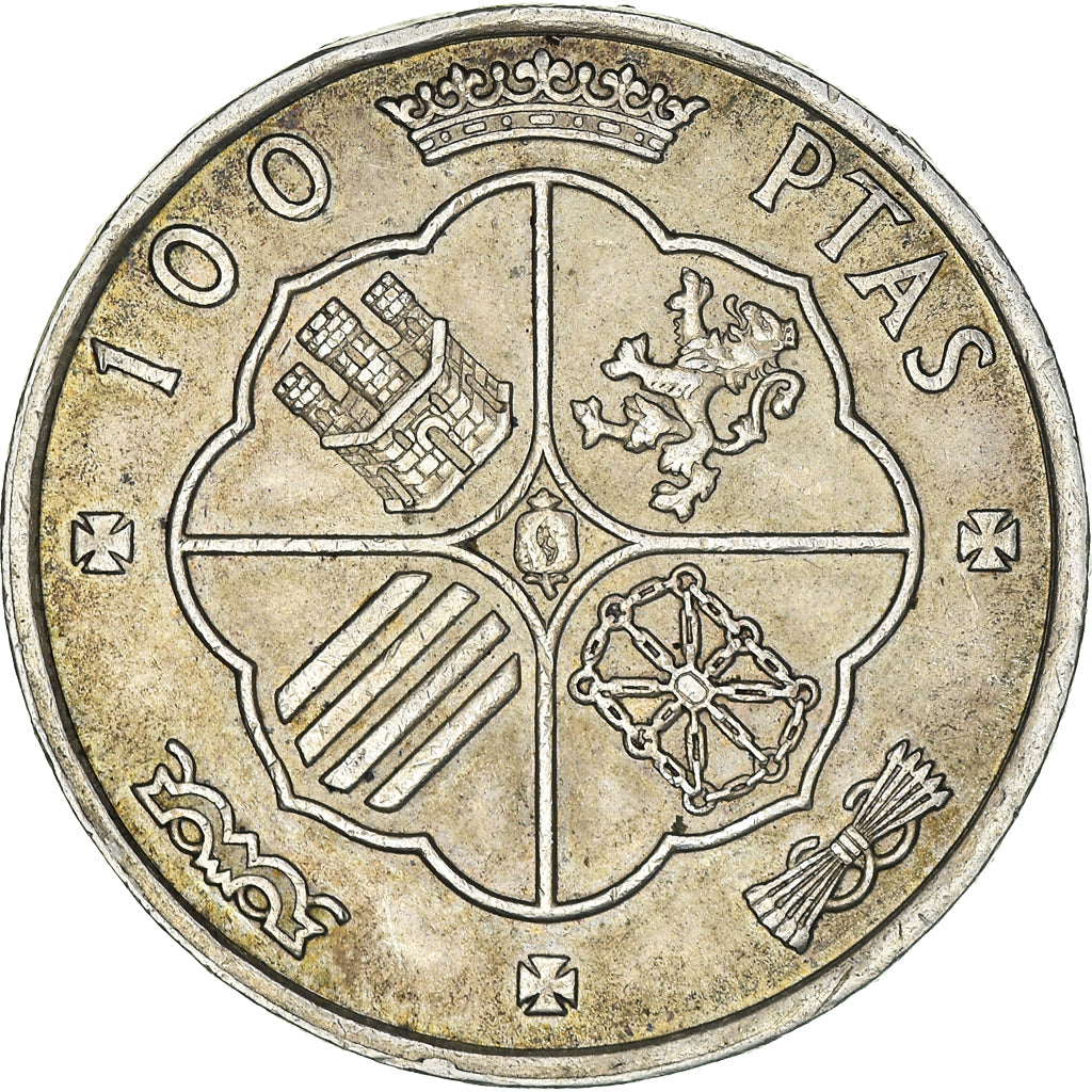 Coin, Spain, Caudillo and regent, 100 Pesetas, 1966, Madrid, VF(30-35), Silver