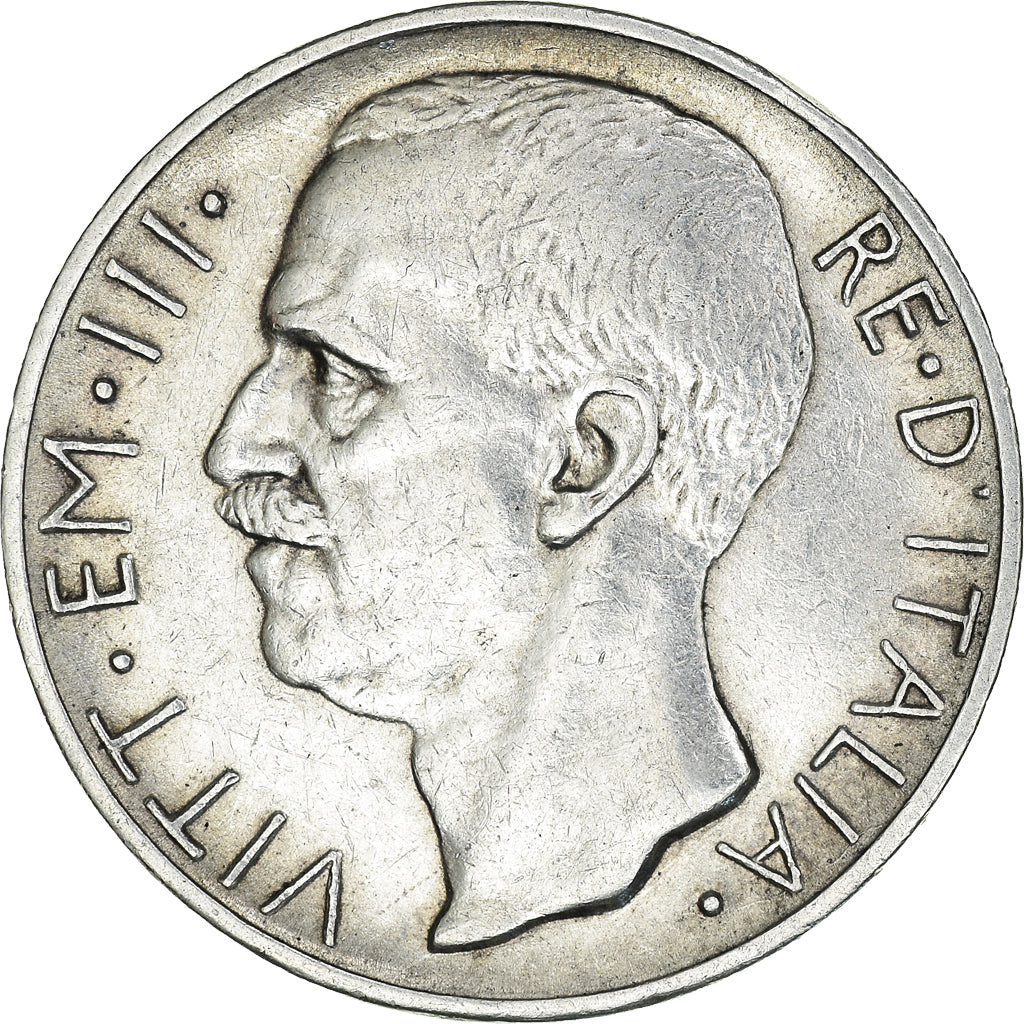 Coin, Italy, Vittorio Emanuele III, 10 Lire, 1927, Rome, EF(40-45), Silver