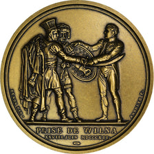 France, Medal, Napoléon Ier, Prise de Wilna, Denon, Restrike, MS(65-70), Bronze