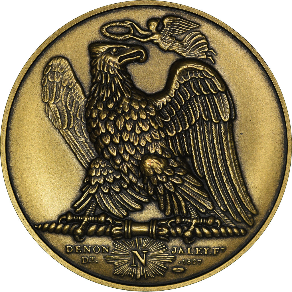 France, Medal, Napoléon Ier, l'Empereur passe le Rhin à Mayence, Denon