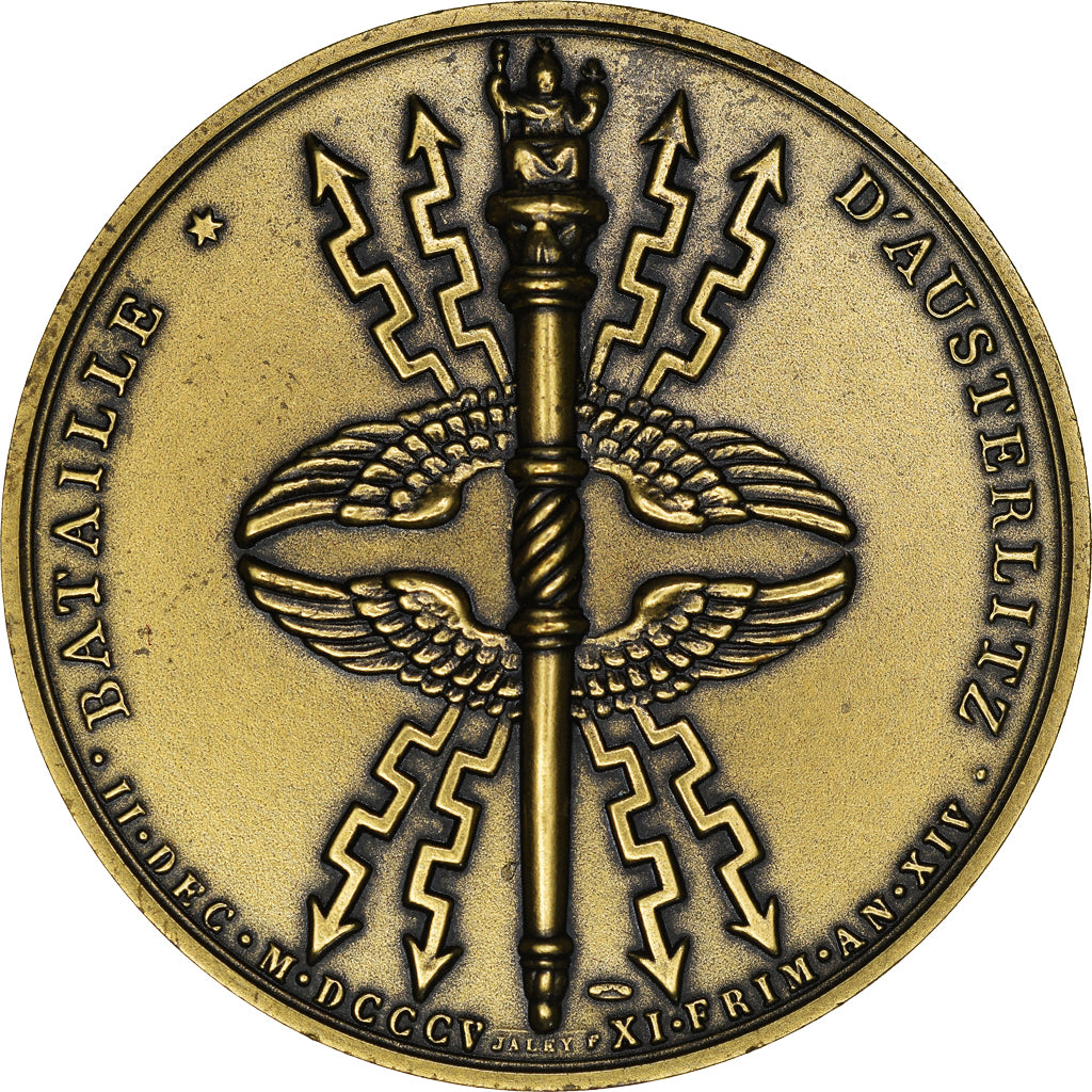 França, Medal, Napoléon Ier, Bataille d'Austerlitz, Denon, Nova cunhagem
