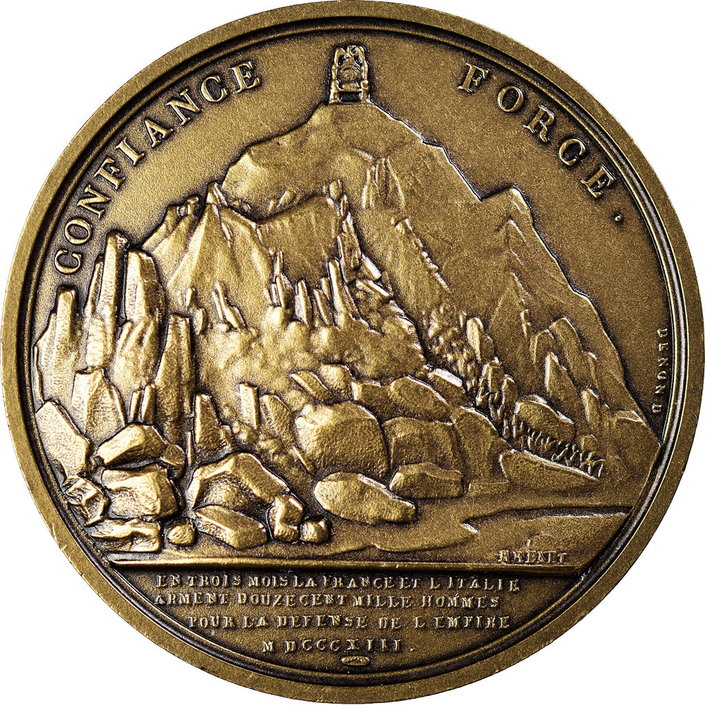 França, Medal, Napoléon Ier, Confiance et Force, Denon, MS(64), Bronze