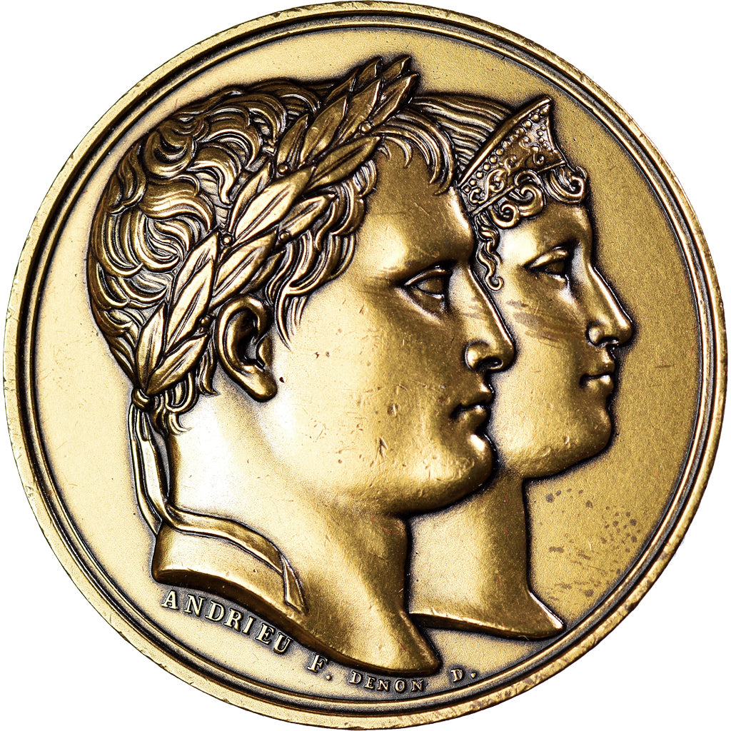 Francia, medaglia, Napoléon Ier et Joséphine, Denon / Andrieu, Restrike, FDC