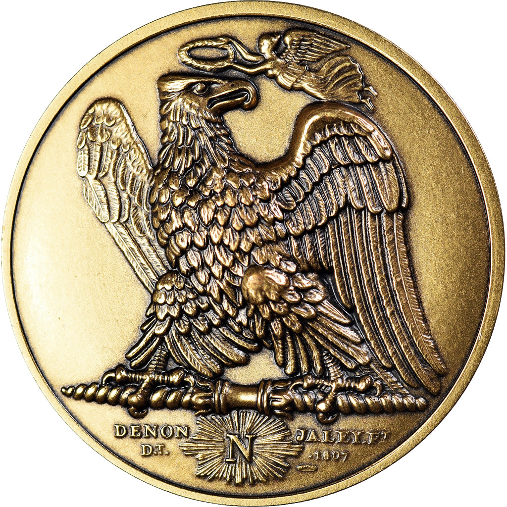 France, Medal, Napoléon Ier, Bataille d'Iena, Denon / Andrieu, MS(64), Bronze