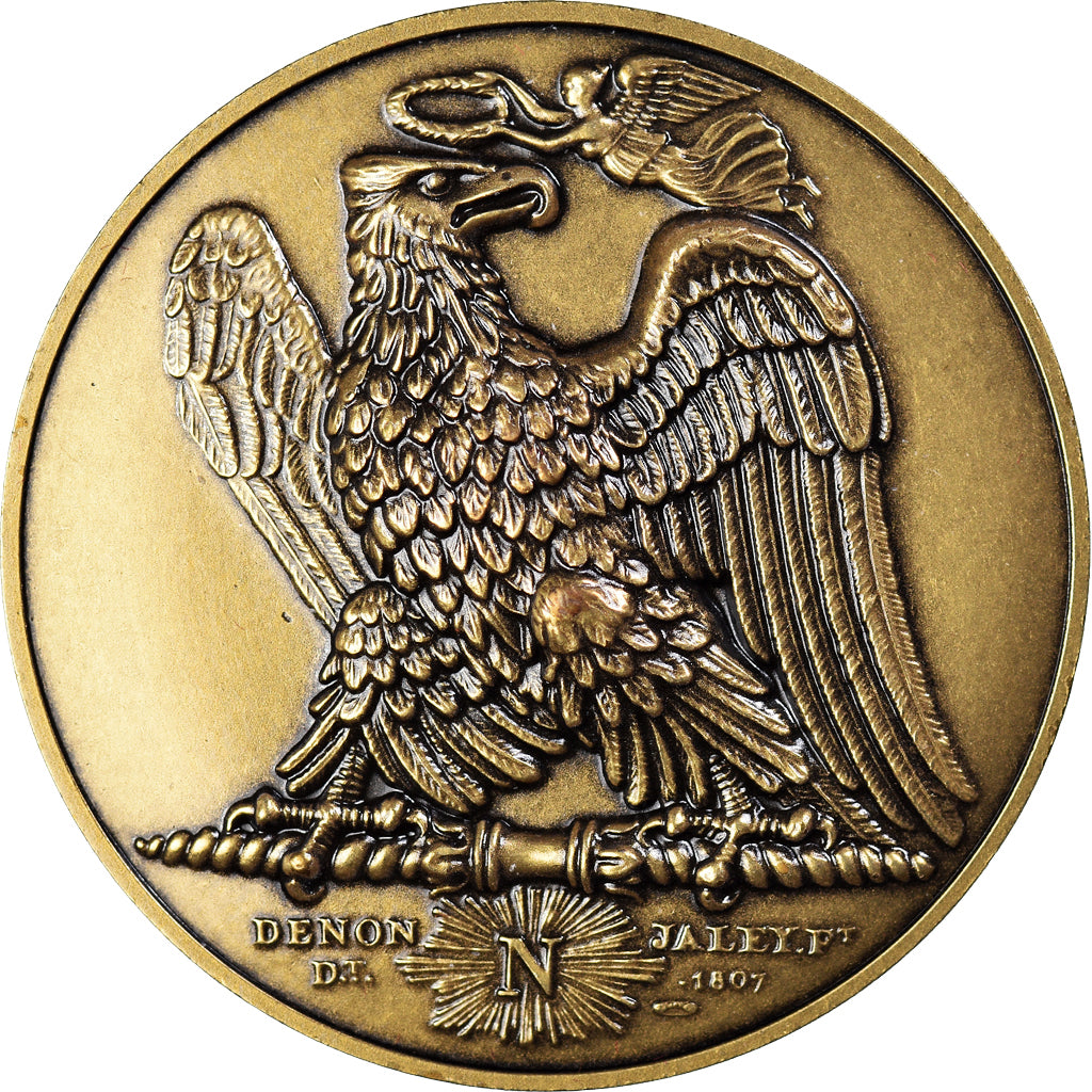 França, Medal, Napoléon Ier, Traité de Campo-Formio, Denon, MS(64), Bronze