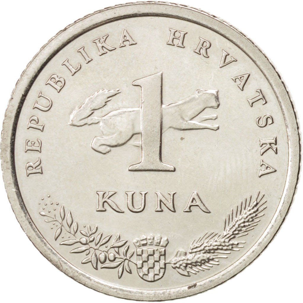 CROATIA, Kuna, 2008, KM #20.2, MS(63), Copper-Nickel-Zinc, 22.5, 4.92