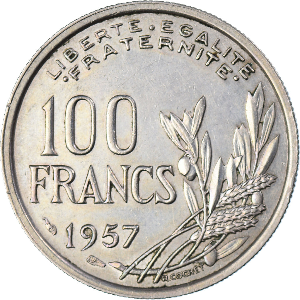 Coin, France, Cochet, 100 Francs, 1957, Beaumont - Le Roger, EF(40-45)