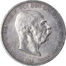 Coin, Austria, Franz Joseph I, 5 Corona, 1909, AU(50-53), Silver, KM:2814