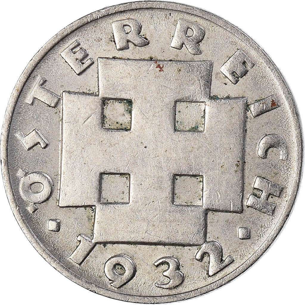 Coin, Austria, 5 Groschen, 1932, AU(50-53), Copper-nickel, KM:2846
