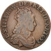 FRANCE, Liard de France au buste juvénile, deuxième type, Liard, 1655, Lyon, KM 