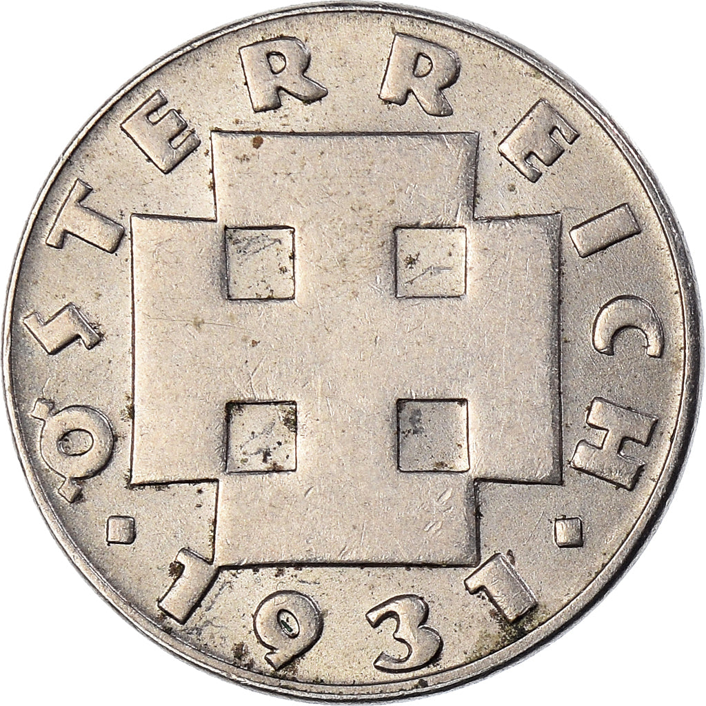 Coin, Austria, 5 Groschen, 1931, AU(50-53), Copper-nickel, KM:2846