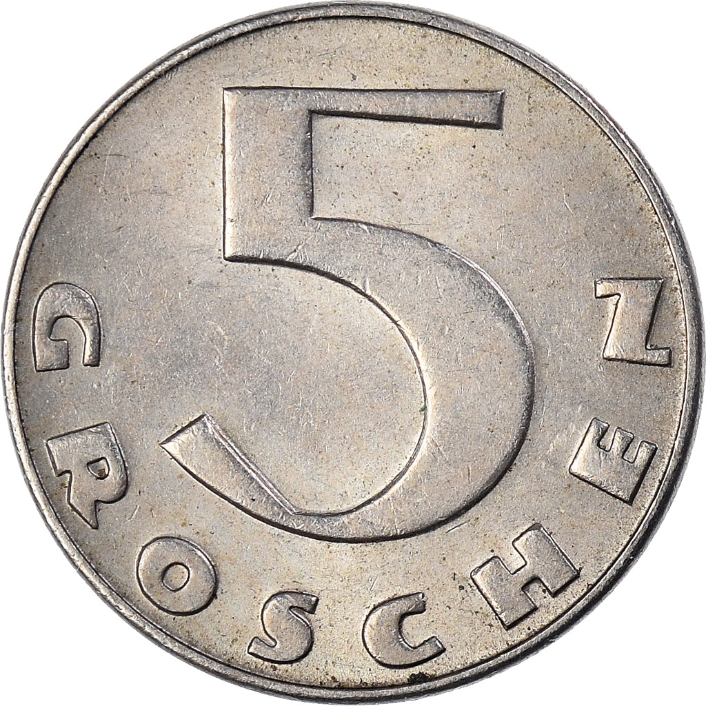Coin, Austria, 5 Groschen, 1931, AU(50-53), Copper-nickel, KM:2846