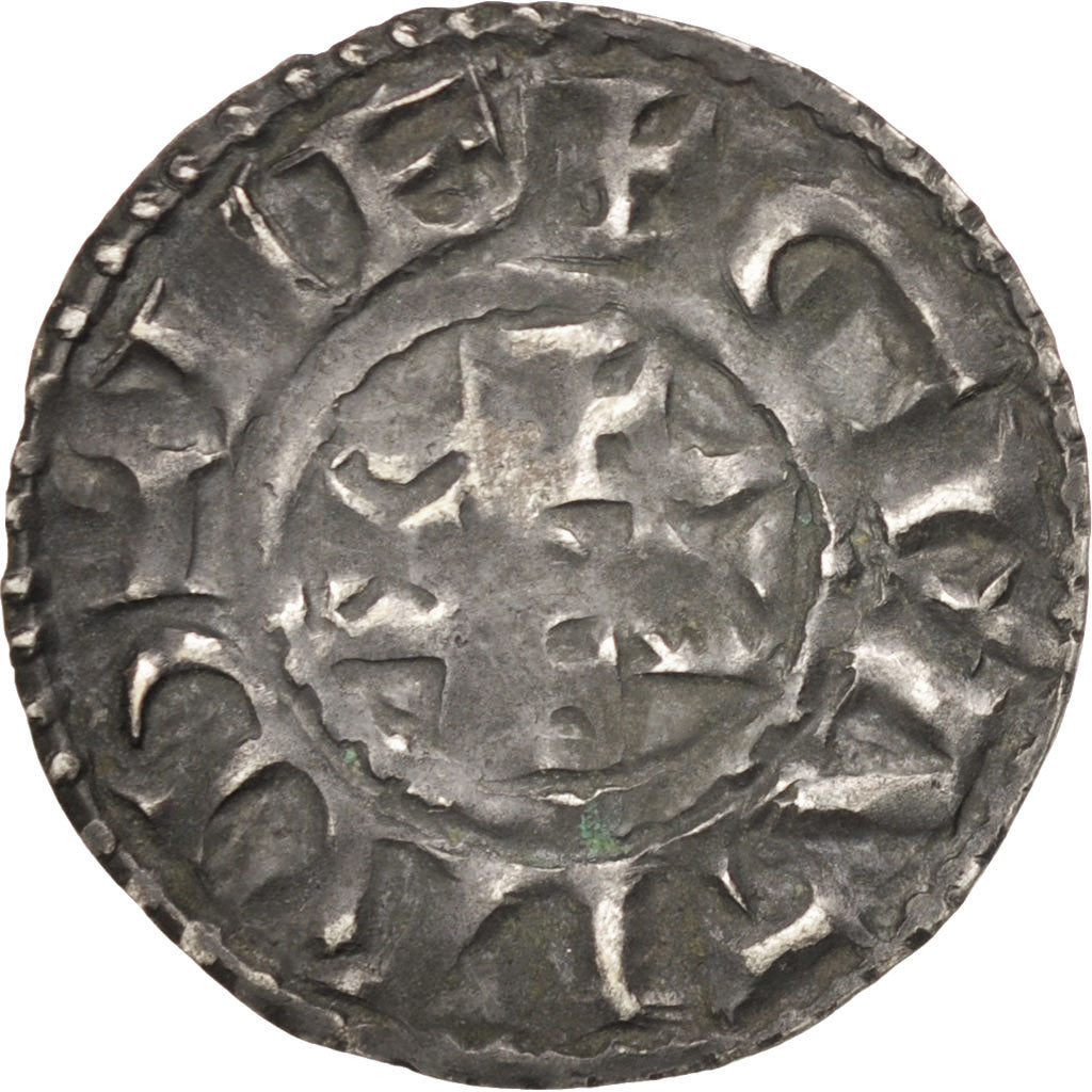 Coin, France, Denarius, Limoges, AU(50-53), Silver, Boudeau:389