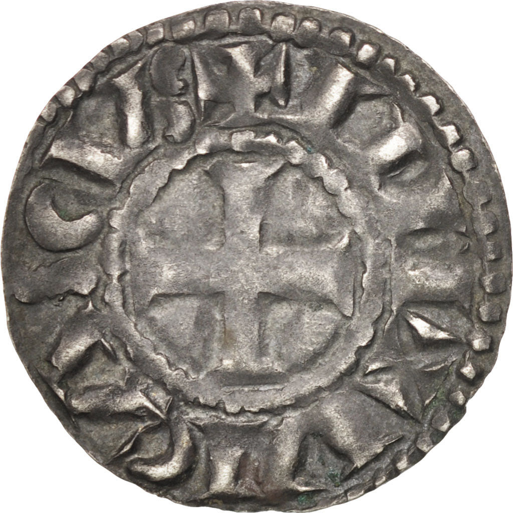 Coin, France, Denarius, Limoges, AU(50-53), Silver, Boudeau:389