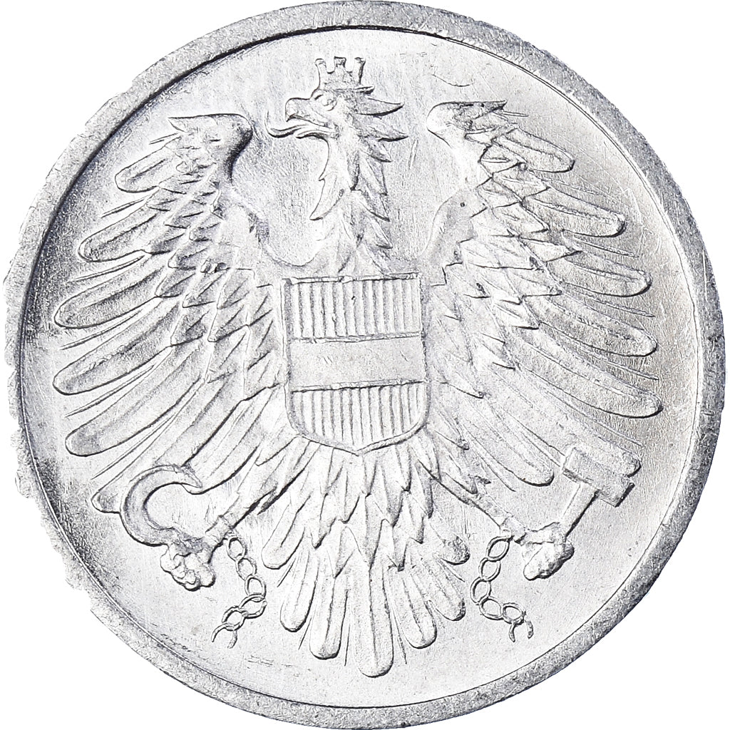 Coin, Austria, 2 Groschen, 1966, AU(55-58), Aluminum, KM:2876