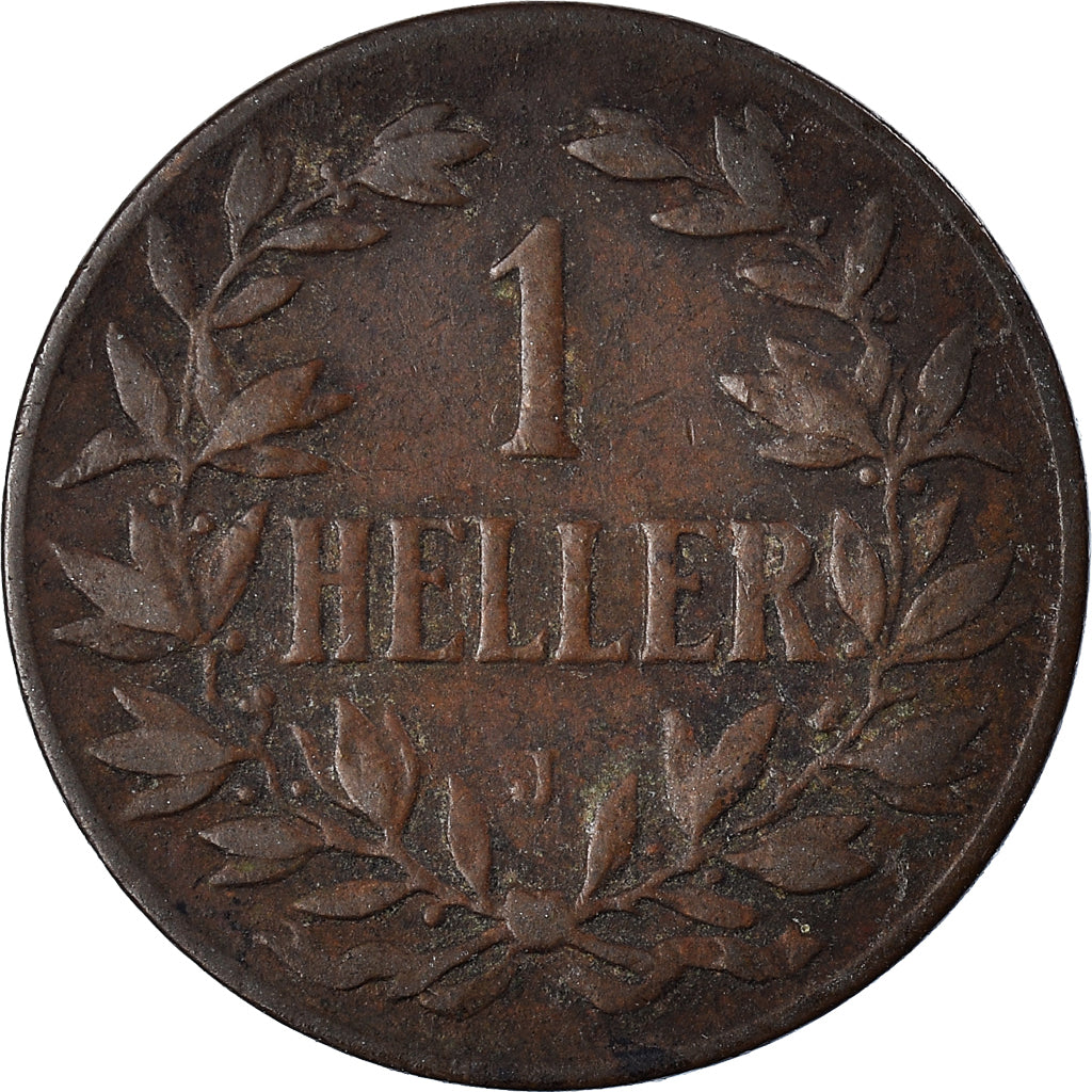 Coin, GERMAN EAST AFRICA, Wihelm II, Heller, 1905, Hambourg, EF(40-45), Bronze