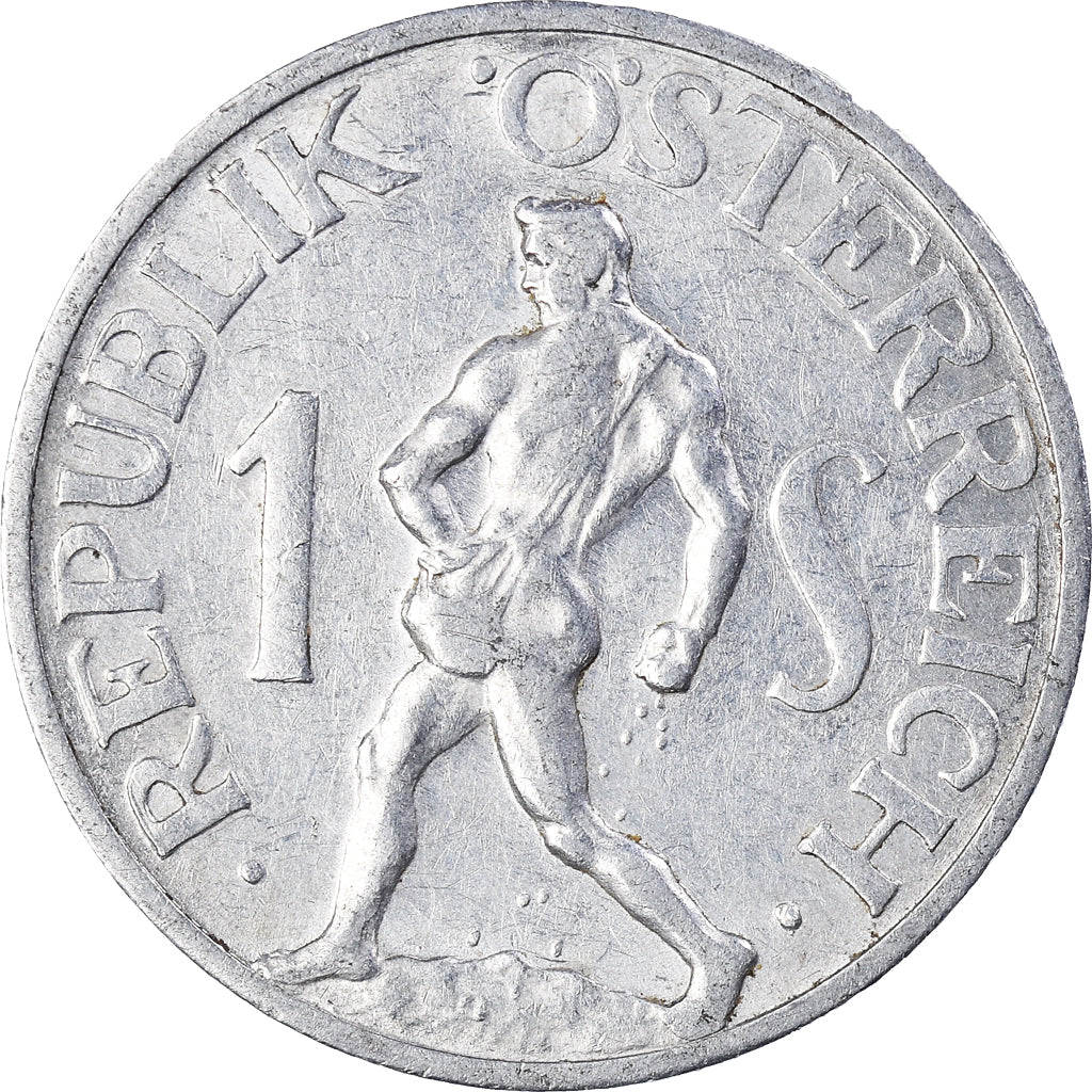 Munten, Oostenrijk, Schilling, 1957, ZF+, Aluminium, KM:2871