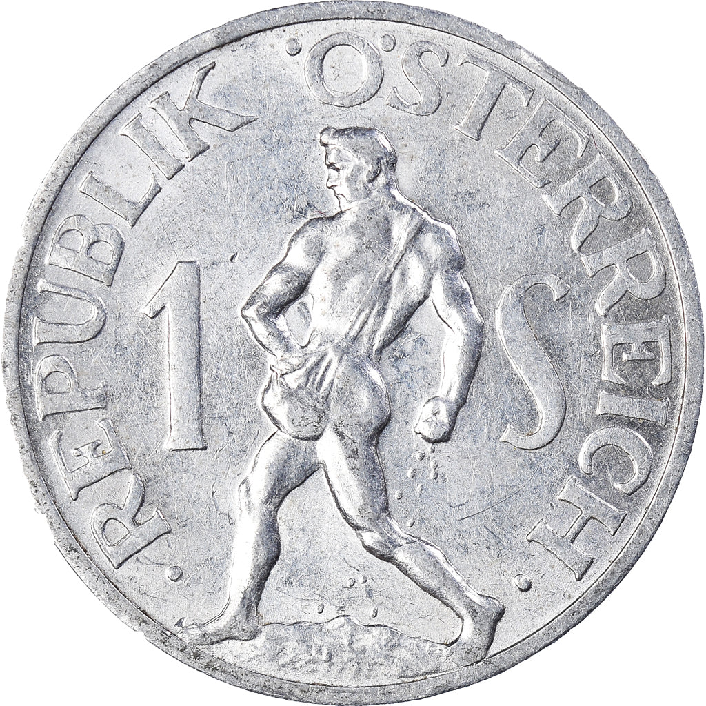 Coin, Austria, Schilling, 1957, AU(55-58), Aluminum, KM:2871