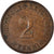 Moneda, ALEMANIA - IMPERIO, Wilhelm II, 2 Pfennig, 1906, Hambourg, MBC, Cobre