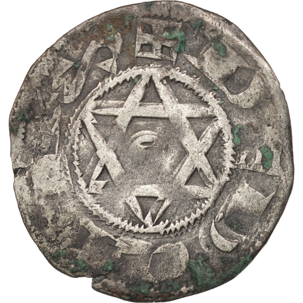 FRANCE, Denarius, Deols, VF(30-35), Silver, Boudeau #277, 1.11