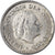 Coin, Netherlands, Juliana, 10 Cents, 1961, VF(30-35), Nickel, KM:182