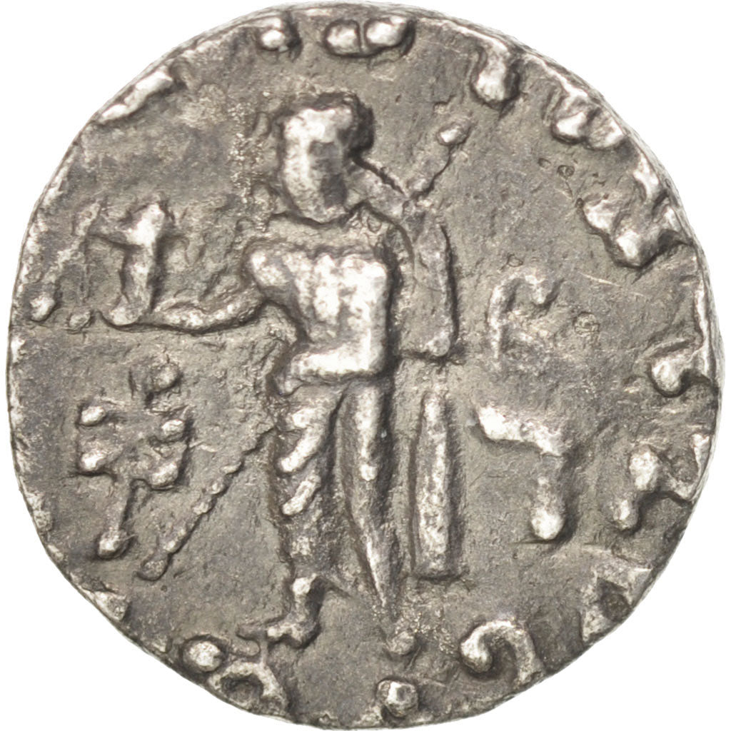 Indo-Schythian Kingdom, Azes II, Azes II (35 BC - 12), Drachm, BB, Argento