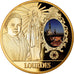 Francia, medalla, Lourdes, Lieu de Pélerinage Français, FDC, Copper Gilt