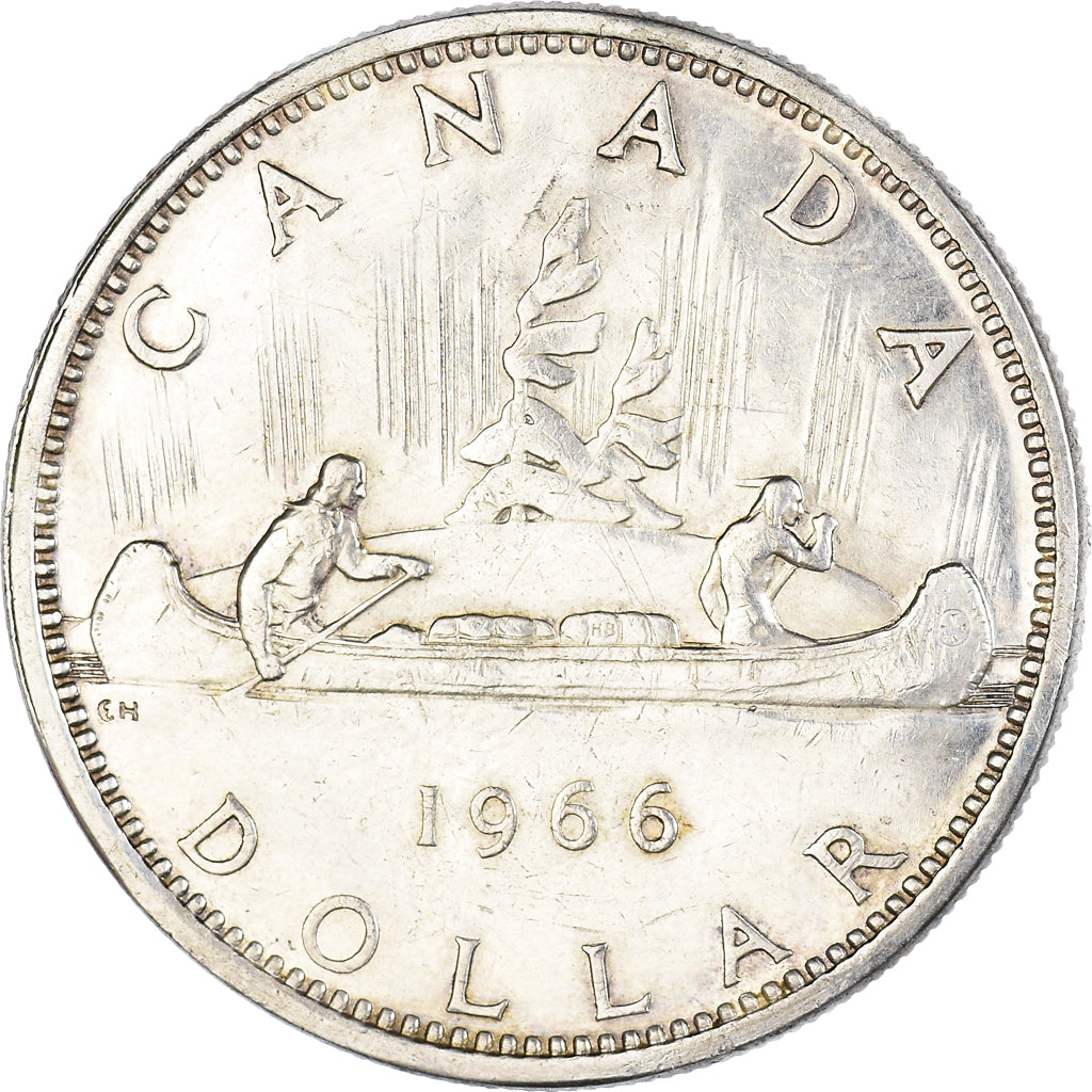 Coin, Canada, Elizabeth II, Dollar, 1966, Royal Canadian Mint, Ottawa