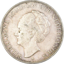 Coin, Netherlands, Wilhelmina I, 2-1/2 Gulden, 1938, AU(50-53), Silver, KM:165