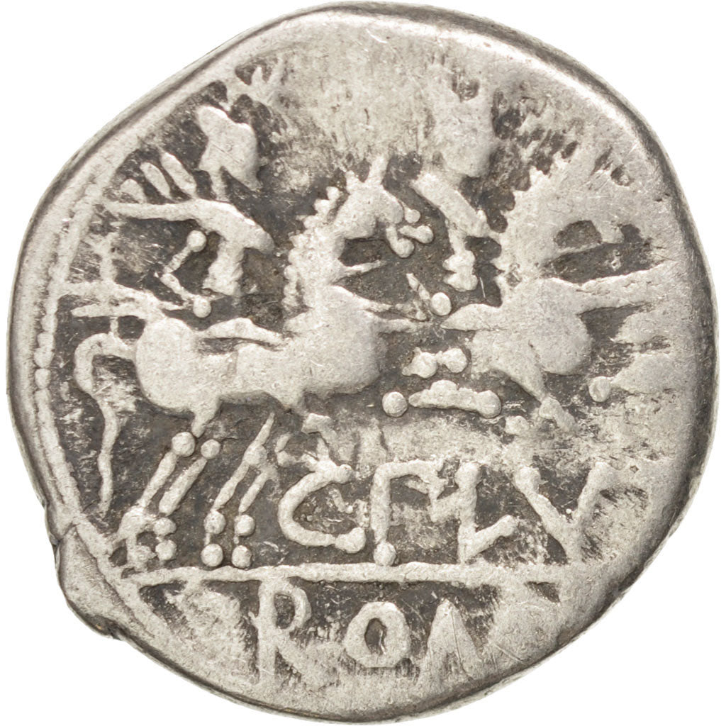 Plutia, Denarius, Rome, VF(20-25), Silver, 3.86